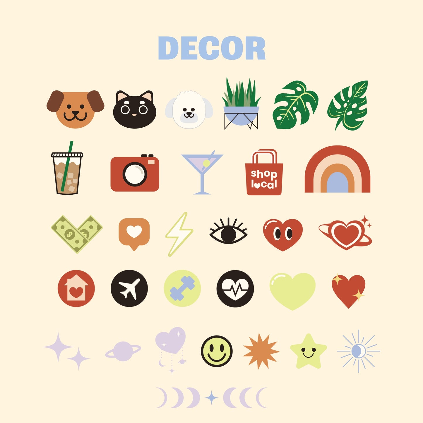 Essential Digital Stickers