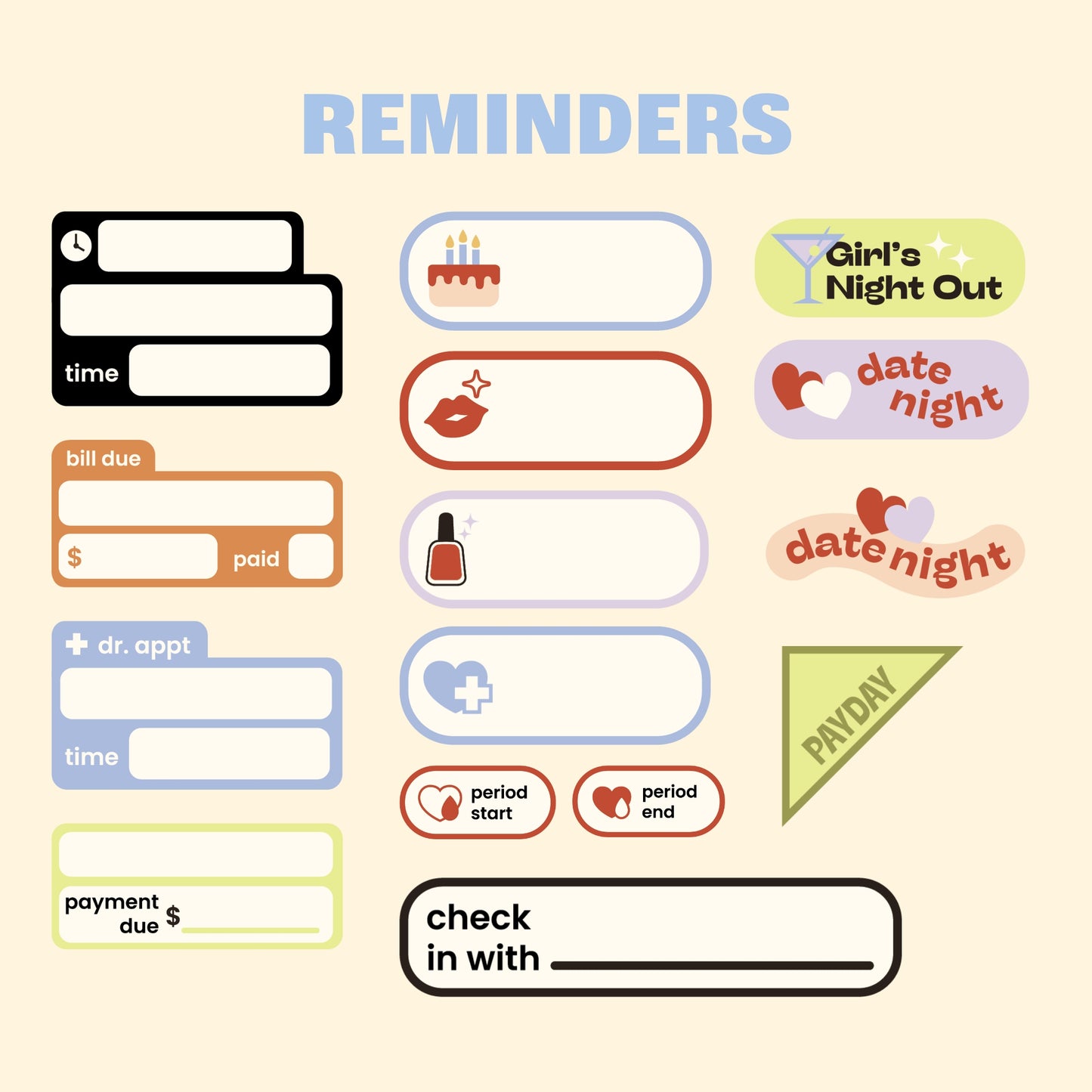 Essential Digital Stickers
